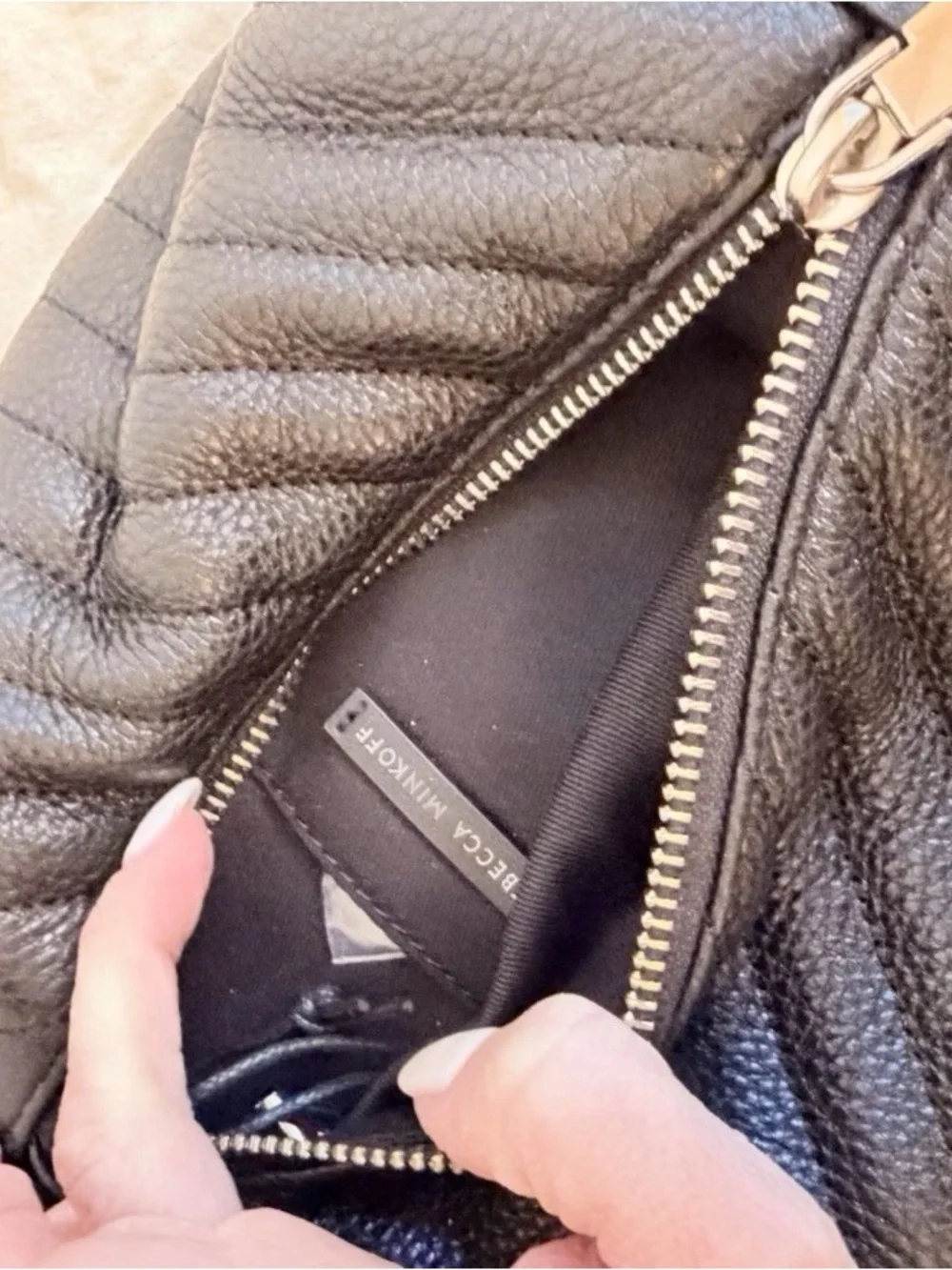 Rebecca Minkoff Small Julian Chevron Zip Backpack